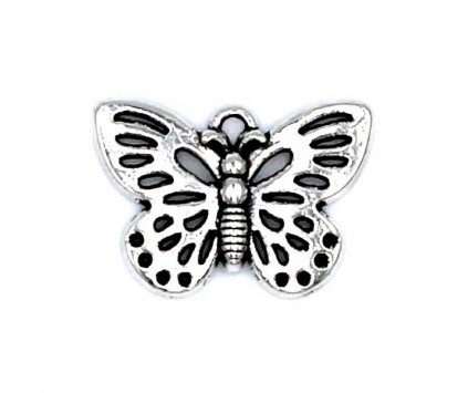 Zawieszka metalowa charms MOTYL Ażurowy 24mm 1szt