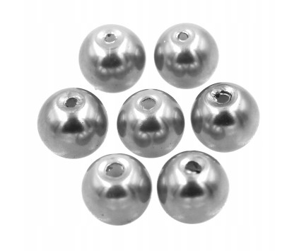 34 KORALIKI SZKLANE PERŁY PERŁA KULE 8mm 20szt