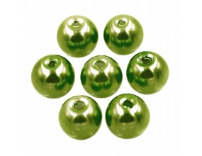 43 KORALIKI SZKLANE PERŁY PERŁA KULE 8mm 20szt