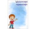 KARTECZKA OPAKOWANIE ŻYCZENIA + CELOFAN ZESTAW 4sz