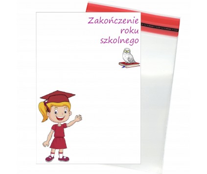 KARTECZKA OPAKOWANIE BRELOK BRANSOLETKI CELOFAN 4x