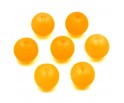 Koraliki mrożone szklane 8mm 20szt pomarańczowe neonowe