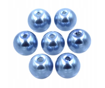 24 KORALIKI SZKLANE PERŁY PERŁA KULE 8mm 20szt