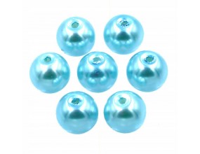 48 KORALIKI SZKLANE PERŁY PERŁA KULE 8mm 20szt