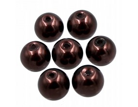 40 KORALIKI SZKLANE PERŁY PERŁA KULE 8mm 20szt