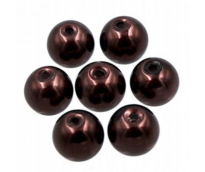 40 KORALIKI SZKLANE PERŁY PERŁA KULE 8mm 20szt