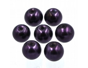 20 KORALIKI SZKLANE PERŁY PERŁA KULE 8mm 20szt