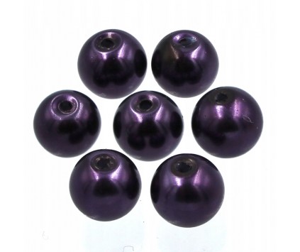 20 KORALIKI SZKLANE PERŁY PERŁA KULE 8mm 20szt