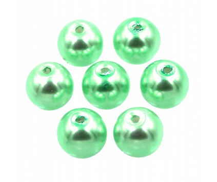 63 KORALIKI SZKLANE PERŁY PERŁA KULE 8mm 20szt