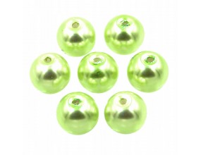 46 KORALIKI SZKLANE PERŁY PERŁA KULE 8mm 20szt