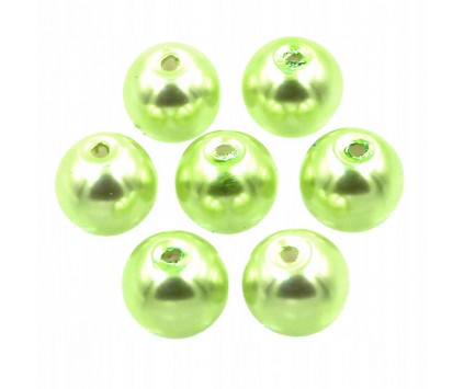46 KORALIKI SZKLANE PERŁY PERŁA KULE 8mm 20szt