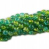 Koraliki SZKLANE CRACKLE 8mm SZNUR 52szt dwubarwne