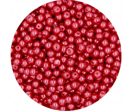 KORALIKI MROŻONE SZNUR 8mm SZKLANE 52szt mleczne