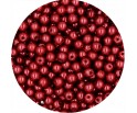 KORALIKI MROŻONE SZNUR 8mm SZKLANE 52szt mleczne