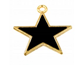 Zawieszka emaliowana GWIAZDKA charms 21x19 mm