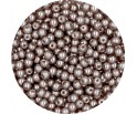 PERŁA PERŁY PEREŁKI SZKLANE 4mm brąz jasny 50sztuk