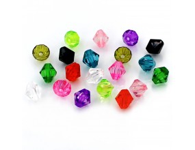 Koraliki Fasetowane Diamenciki mix 8mm 20szt