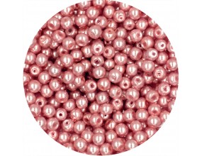 Koraliki szklane perły 4mm beżowe