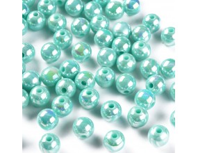 Koraliki Akrylowe Kule Kulki Opalizujące 8mm 20szt