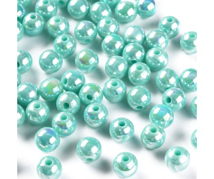 Koraliki Akrylowe Kule Kulki Opalizujące 8mm 20szt