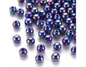 Koraliki Akrylowe Kule Kulki Opalizujące 8mm 20szt