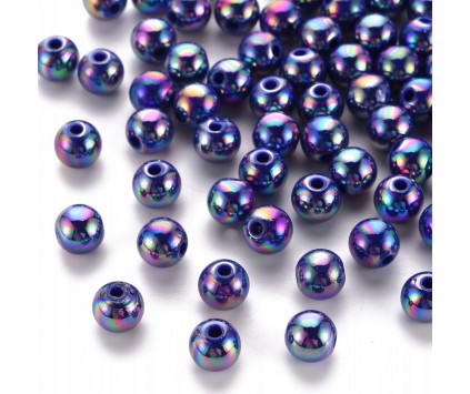 Koraliki Akrylowe Kule Kulki Opalizujące 8mm 20szt