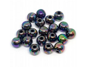 Koraliki Akrylowe Kule Kulki Opalizujące 8mm 20szt