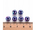 Koraliki Akrylowe Kule Kulki Opalizujące 8mm 20szt
