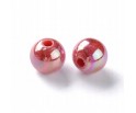 Koraliki Akrylowe Kule Kulki Opalizujące 8mm 20szt