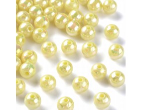 Koraliki Akrylowe Kule Kulki Opalizujące 8mm 20szt