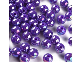 Koraliki Akrylowe Kule Kulki Opalizujące 8mm 20szt