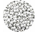 KORALIKI DREWNIANE DO BIŻUTERII BIAŁE 6mm 150szt