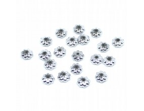 Przekładki Kwiatki Koraliki Akrylowe 6x3mm 20szt