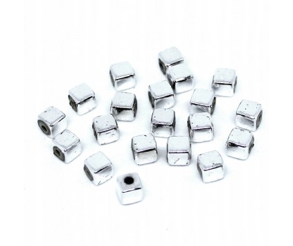 Przekładka Kostka Koraliki Akryl 4x4mm 20szt