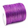 Sznurek Nylonowy Metalizowany 1mm 2m Fioletowy