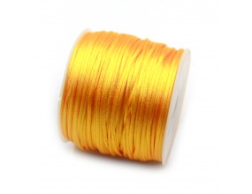 Sznurek Jubilerski Satynowy Nylonowy 1mm 30m Pomarańczowy Szpula