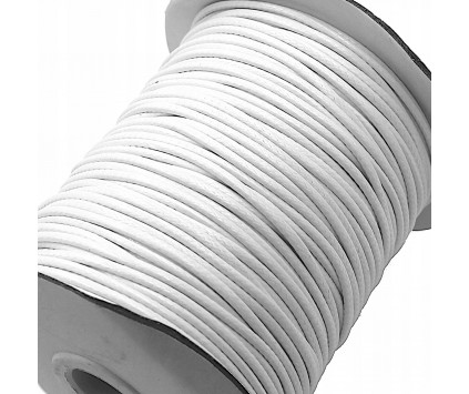 SZNUREK JUBILERSKI POWLEKANY SNAKE 2mm 2m BIAŁY