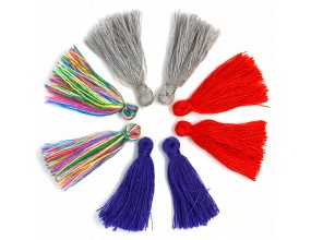 Zawieszka Chwost Bawełniany Frędzel Pompon mix 8sz