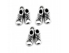 Zawieszka metalowa charms BUTY BUCIKI 14x10mm 3szt
