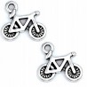 Zawieszka metalowa charms ROWER 16x14mm 2szt