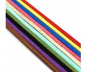 Rzemień Zamszowy Rzemyk Płaski ~ 2,5x1,5mm do Biżuterii Mix Kolorów 10x1m