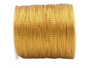 Sznurek Nylonowy Metalizowany 1mm 2m Złoty