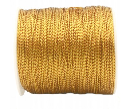 Sznurek Nylonowy Metalizowany 1mm 2m Złoty