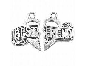 Zawieszka Przyjaźni BEST FRIEND Serce Przyjaciółki