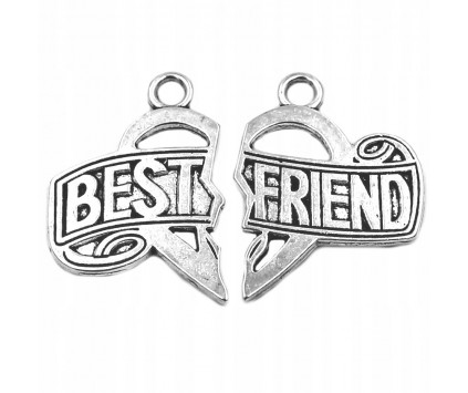 Zawieszka Przyjaźni BEST FRIEND Serce Przyjaciółki