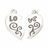 Zawieszka Charms Serce LOVE Dla Par Zakochanych