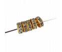 PRZEKŁADKI Z CYRKONIAMI CRISTAL ZŁOTY 6mm 10szt
