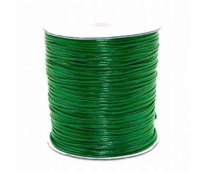 SZNUREK JUBILERSKI POWLEKANY 1,5mm 2m ZIELONY CIEM