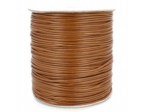 SZNUREK JUBILERSKI POWLEKANY 1,5mm 2m BRĄZOWY