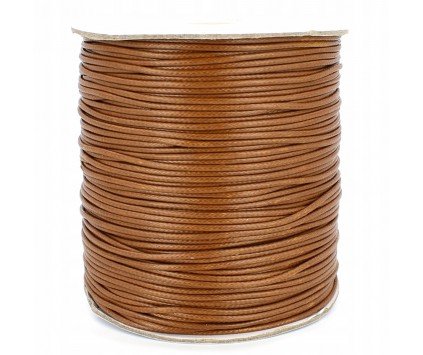 SZNUREK JUBILERSKI POWLEKANY 1,5mm 2m BRĄZOWY